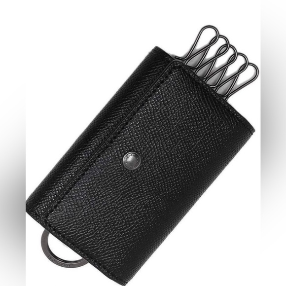 Coach 5 Ring Key Case (Gunmetal/Black) - Picture 2 of 4